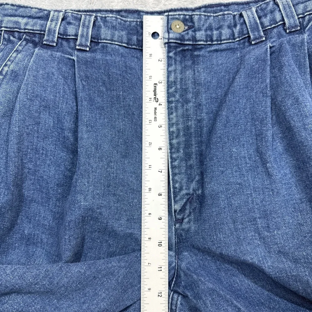 Vtg Dockers Pleated Denim Pants Men 34x32 Blue Relaxed Fit USA Levi's
